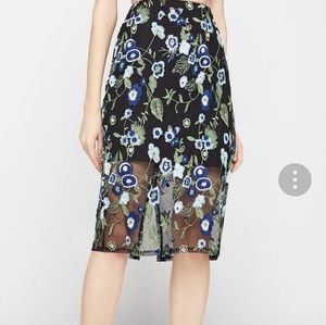 *SOLD* NWT BCBGENERATION Floral Embroidered Skirt